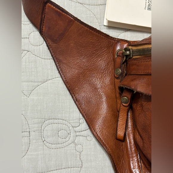 NEW Campomaggi Leather Brato Belt Bag True Cognac - Picture 9 of 13
